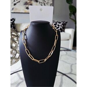 Express Paper Clip Chain Link Necklace NWT